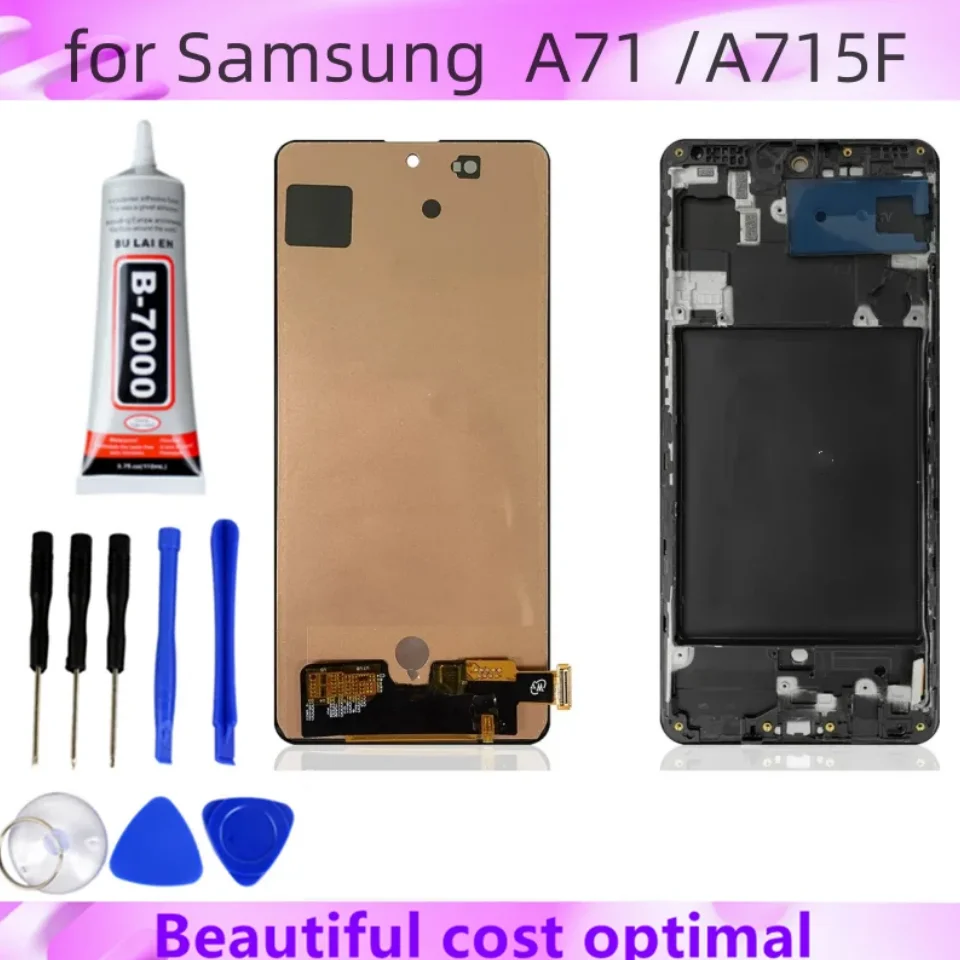 Super-AMOLED-A71-Display-Screen-with-Fingerprint-for-Samsung-Galaxy-A71 ...