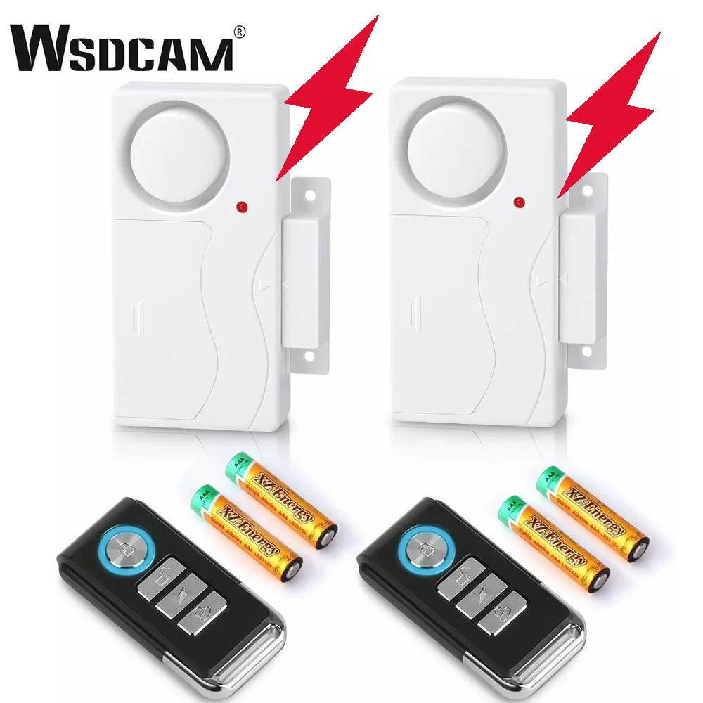 Wsdcam 108Db Allarme Porta Finestra Sensore Magnetico Wireless Allarme Antifurto Sensore Porta Finestra Casa Sicurezza Antifurto