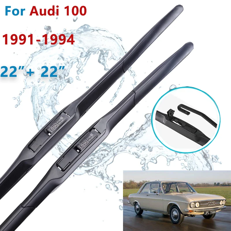 Spazzola Tergicristallo Per Auto Per Audi 100 22 "+ 22" 1991-1994 Lavavetri Anteriore Parabrezza Tergicristalli Accessori Per Spazzole