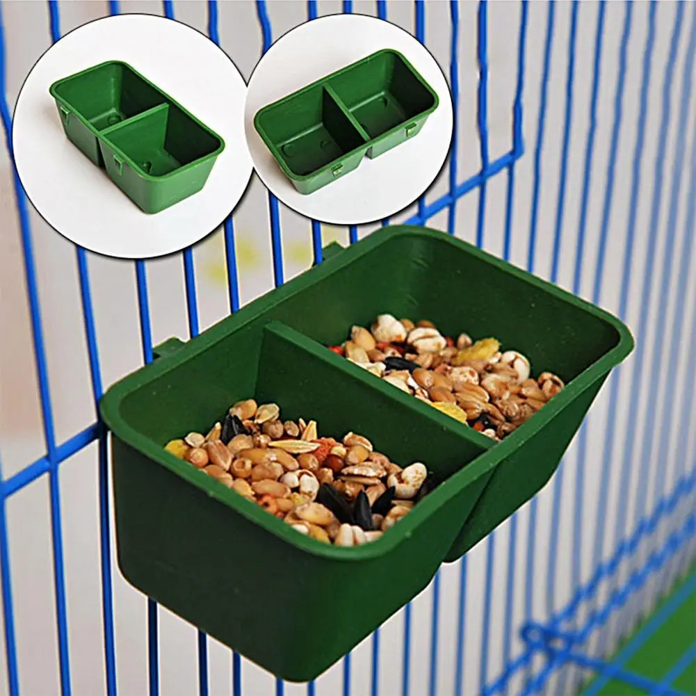 5PcsBirdFoodBoxesLargeCapacityHighDurabilityPlasticParakeet