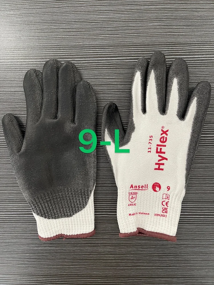 Ansell Hyflex 11-735 컷 5 저항 PU 손바닥 코팅 장갑, 인터셉트, 144 쌍™실 안감 AA007
