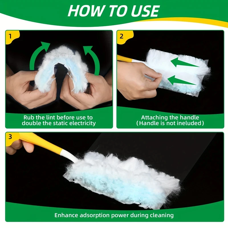 Disposable Duster Refills 10/20pcs Compatible with Swiffer Duster For Cleaning Home Office Blinds Car Surface Dust