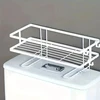 Bathroom Organizer Shelves Over The Toilet Shelf,1Tier Toilet Storage,Multi-function Paper Holder Basket No Drilling Space Saver 5
