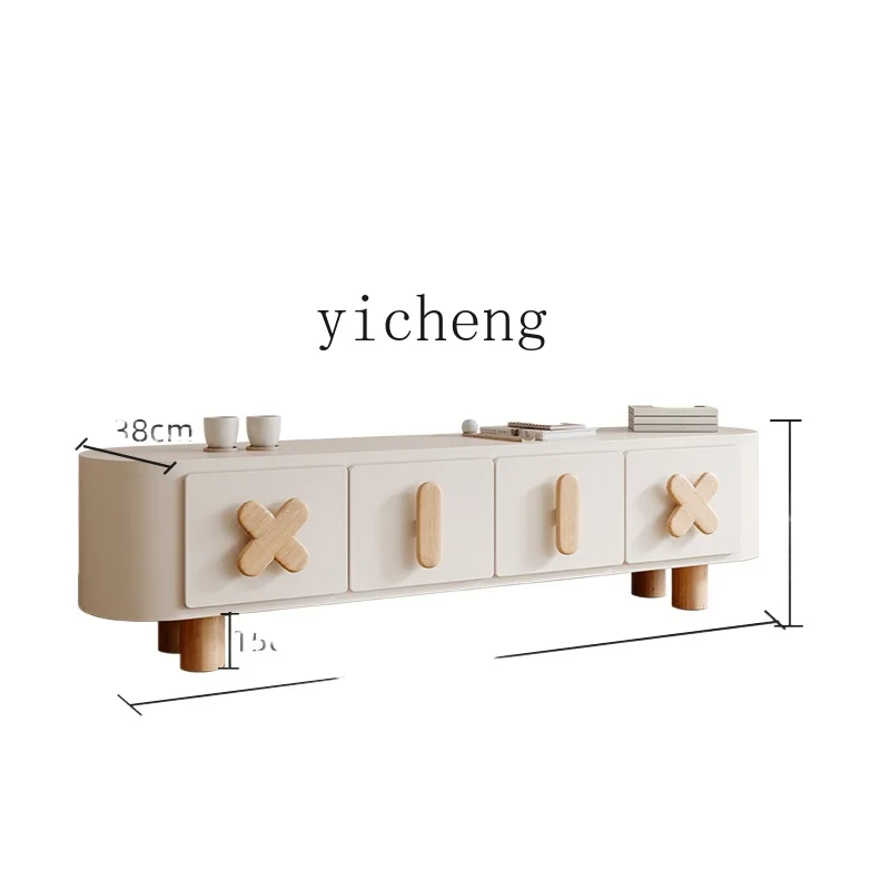 

YY Modern Minimalist Living Room Home Stone Plate Floor French TV Stand
