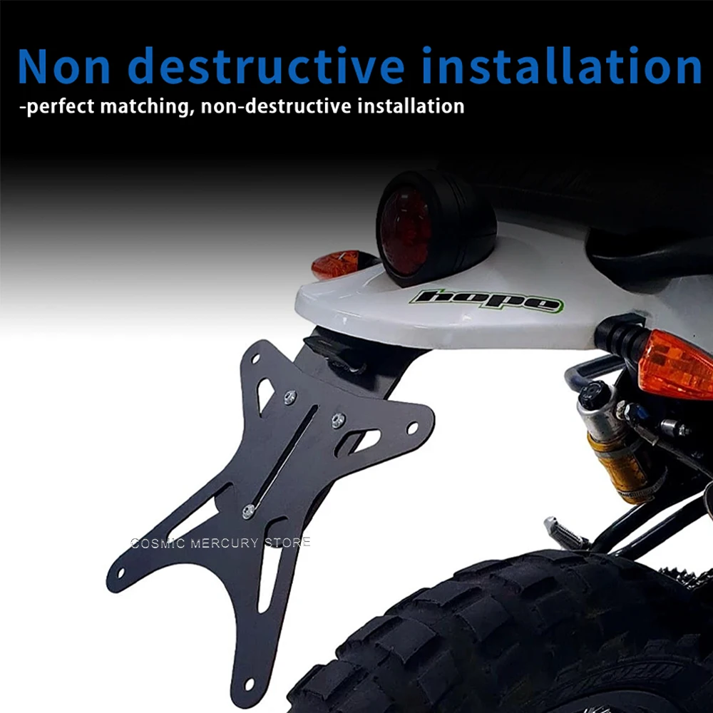 FANTIC CABALLERO SCRAMBLER / RALLY 125 250 500용 오토바이 번호판 홀더 펜더 엘리미네이터
