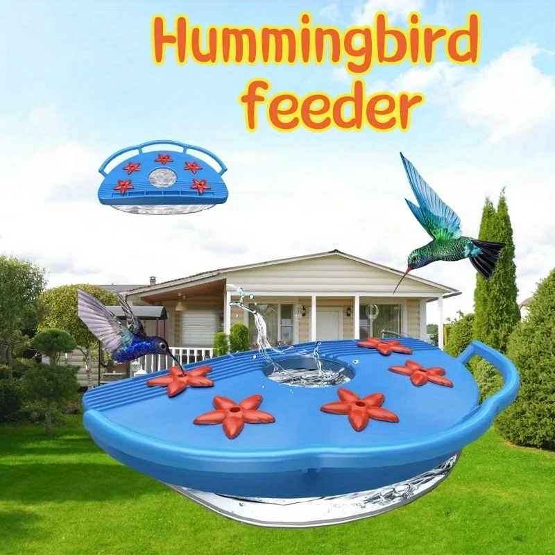 Hummingbird Feeder accessories, outdoor plastic hummingbird feeders, 6 feeders, ideal gifts for hummingbird lovers