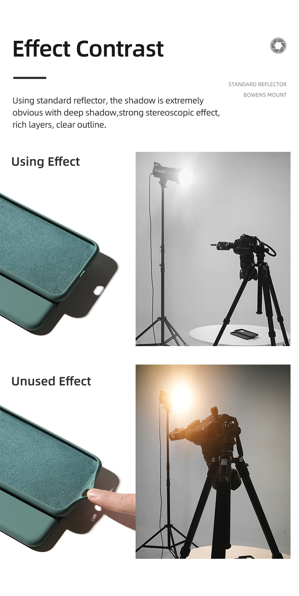 18cm Bowens Mount High Lighting Standard Reflector Lampshade Cover for SL-60W SL