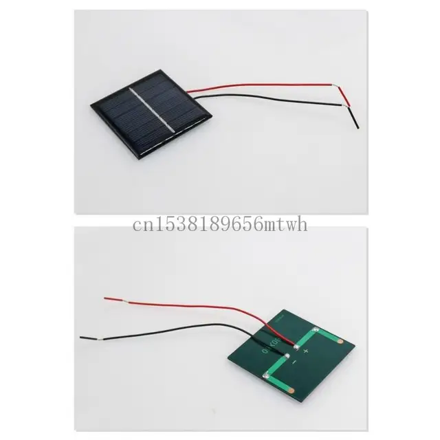Solar Plate With Wire 2-3V 100mA Small Cell Module Polysilicon Board Charging Pane B03D 2