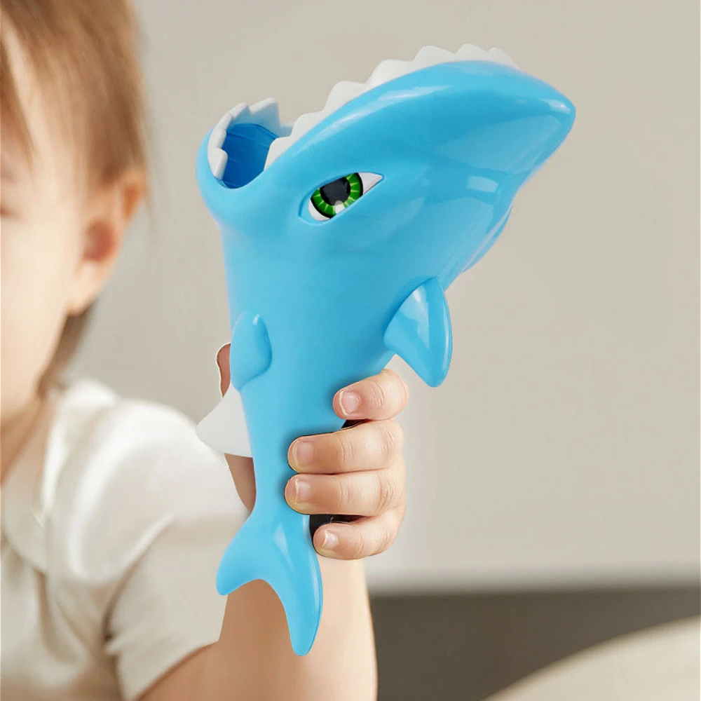 Dinosaur Pop and Catch Toys, Shark Outdoor Games with 2 Catch Cup Launchers and 5 Balls, Press Trigger to Pop - Games for Kids