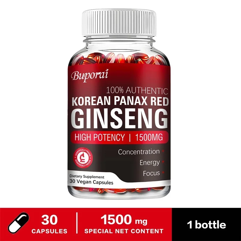 Ginseng rouge coréen (Panax) - Énergie, endurance, vitalité, performance, soutien immunitaire_voghion.com