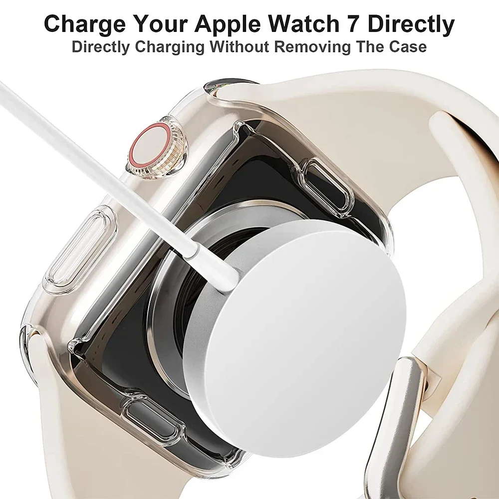 1-5 Stück durchsichtige Hülle für Apple Watch 45 mm, 41 mm, 44 mm, 40, 46 mm, 42 mm, Displayschutzfolie, vollständige Abdeckung, TPU-Stoßfänger, Serie 11, 10, 9, 8, 7, SE, 6, 5 – Detail 6