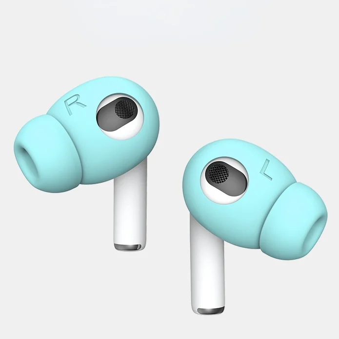 3 pares de almohadillas de silicona de goma suave para auriculares Apple  AirPods Air Pods Sports EarPods accesorios para auriculares (blanco)