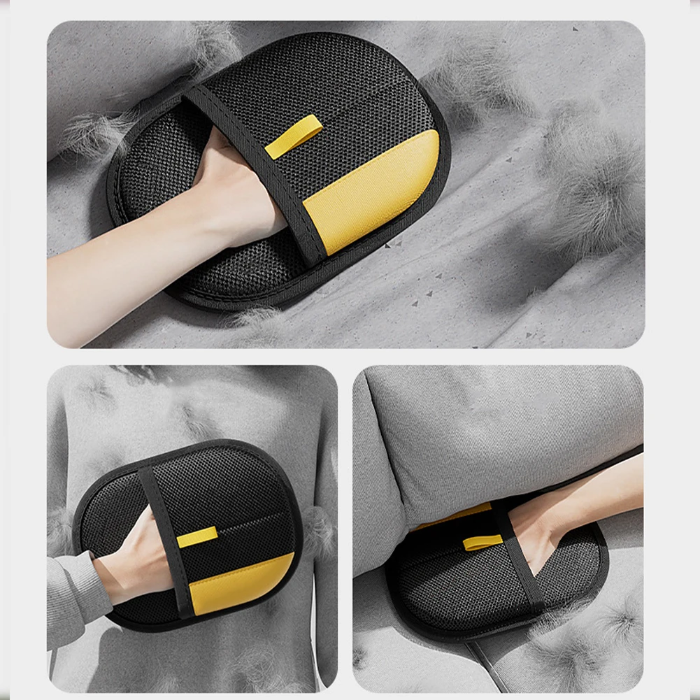 1/2/3Pcs Pet Hair Removal Glove with Brush & Hook Electrostatic Gloves Pet Hair Remover Glove for Couch Furniture Carpet
