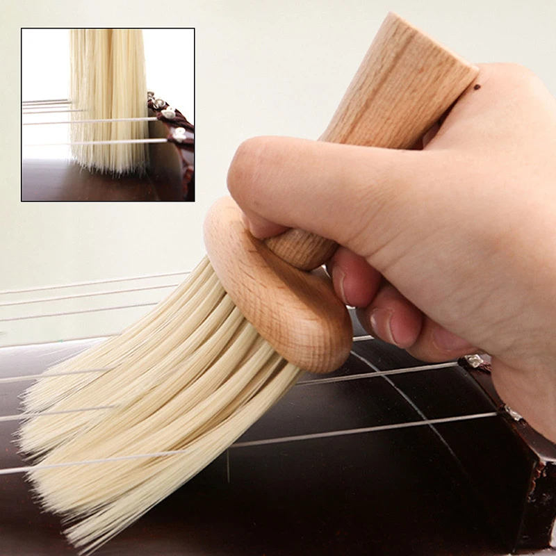 Guzheng Reinigungs bürste weiche Borsten Ukulele Geigen bürste kleine Gitarren reiniger Bürste Reinigungs werkzeug für Musik instrument – Detail 2