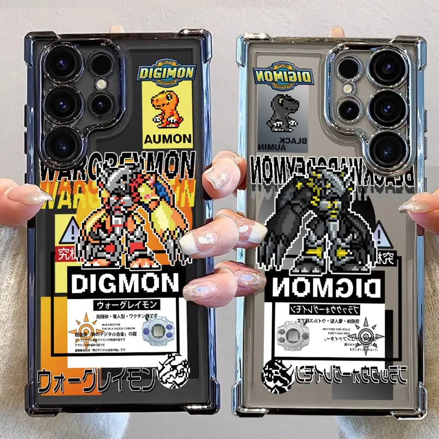 Transparent Protective Phone Case with Digimon Adventure Design