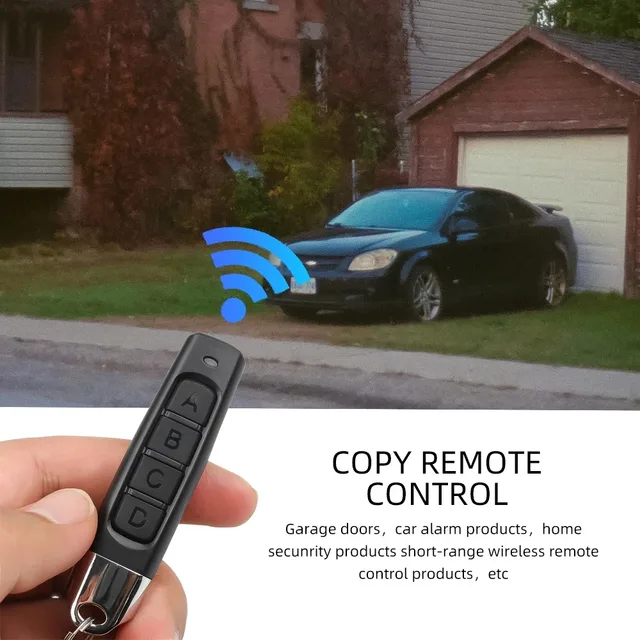 433MHz Cloning Remote Control RF Clone Copy Remote Control Garage Gate Door Opener Remote Key Duplicator for Home Safety 4