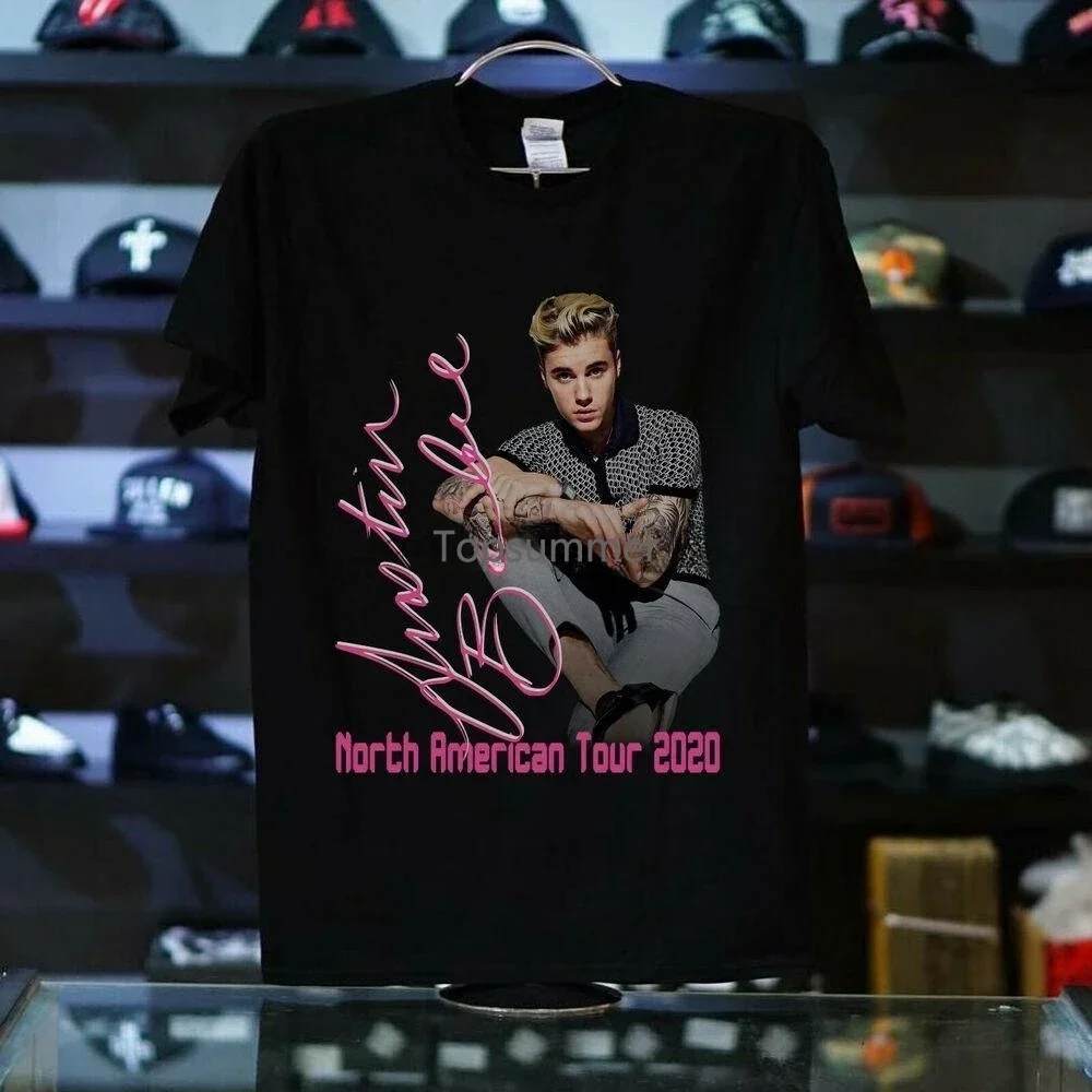 

New Justin Bieber 2020 Black T Shirt American All Size S - 5Xl Good #@#@