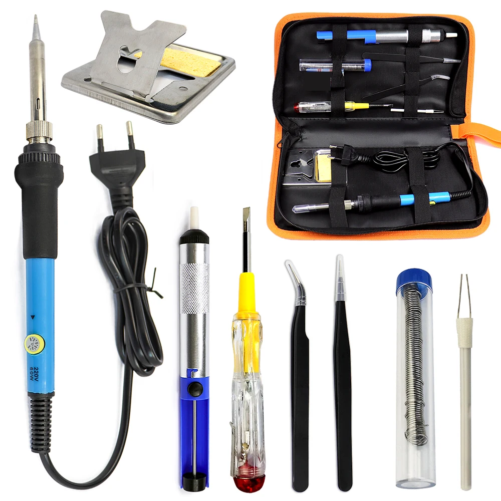 8 En 1 Fer A Souder Kit 60W Station De Soudage Pompe Etain Soudure Electronique Temperature Reglable Portable 5 Pointes Support De Fer Sac A Outils 89968461 8 En 1 Fer A Souder Kit 60W Station De Soudage Pompe Etain Soudure Electronique Temperature Reglable Portable 5 Pointes Support De Fer Sac A Outils 89968461