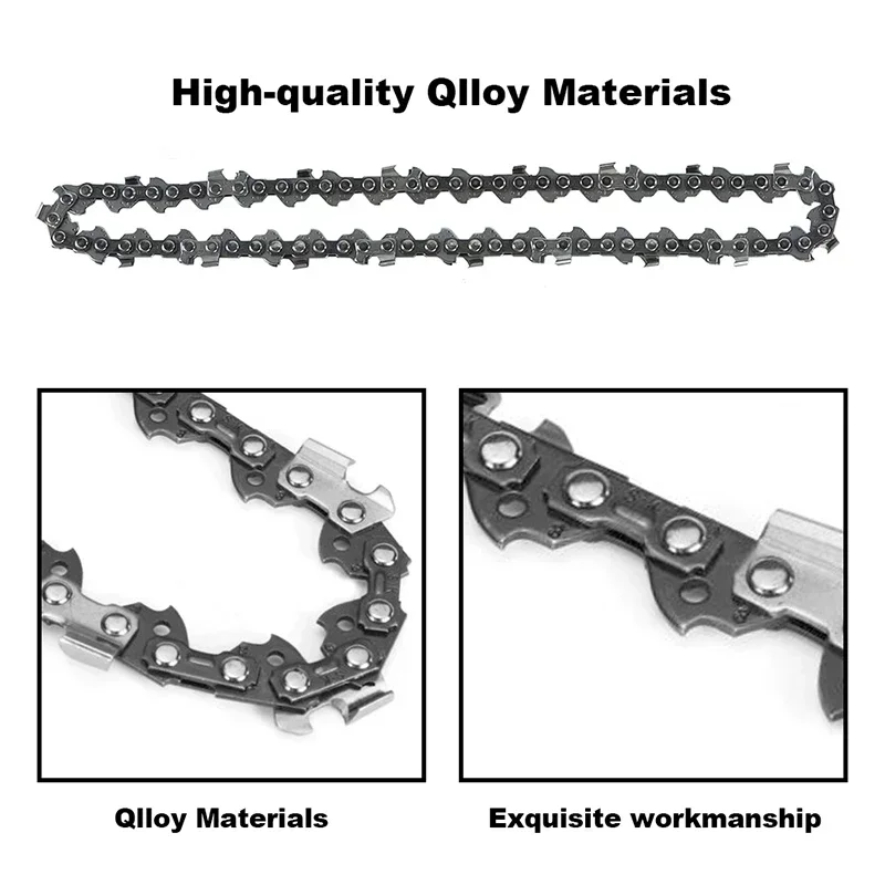 Mini Chainsaw Chain 1/4" Pitch.043" Gauge 28/37/48 DL Electric Chainsaw Chain Guide Plate 4/6/8 Inch Saw Blade Pruning chainsaw chain