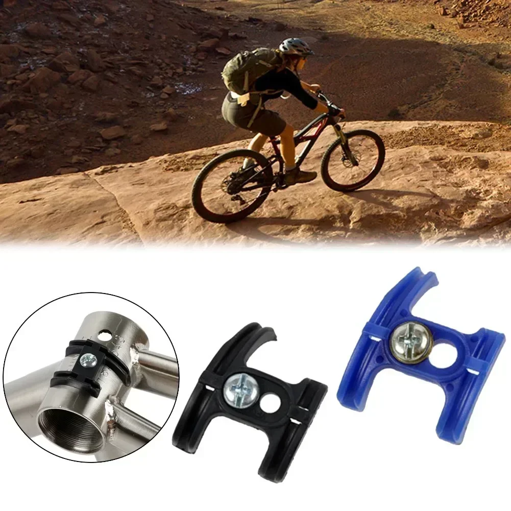 Dual Position Bicycle Cable Guide Under Bottom Bracket Shifter Gear Housing With Fixing Screw Anti-Wear Plastic & Metal Parts