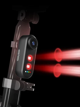 Fanale posteriore per fotocamera con fotocamera ad angolo 150 Telecamera radar per bicicletta Fanale posteriore per bicicletta Radar intelligente Fanale posteriore per ciclisti urbani su strada