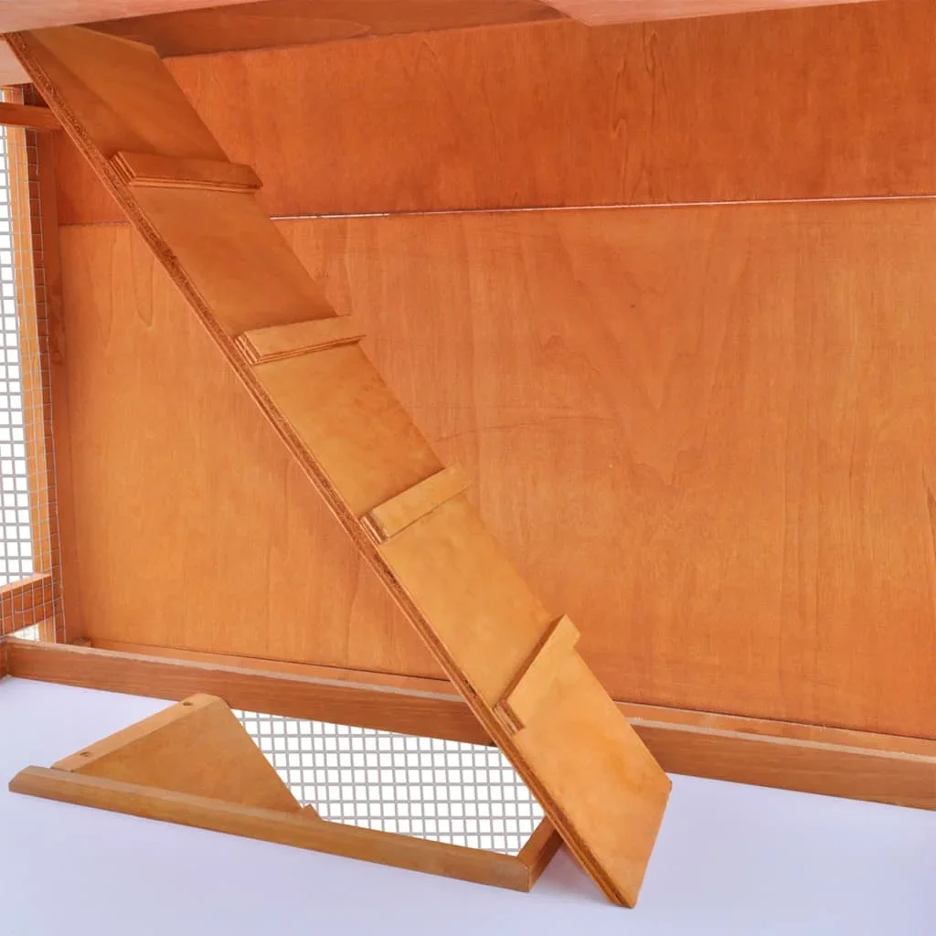 Lapin sur la rampe du clapier 3 étages