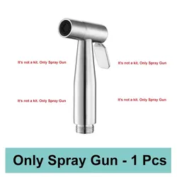 Stainless Steel Handheld Bidet Sprayer (Sliver - 1 PCS)