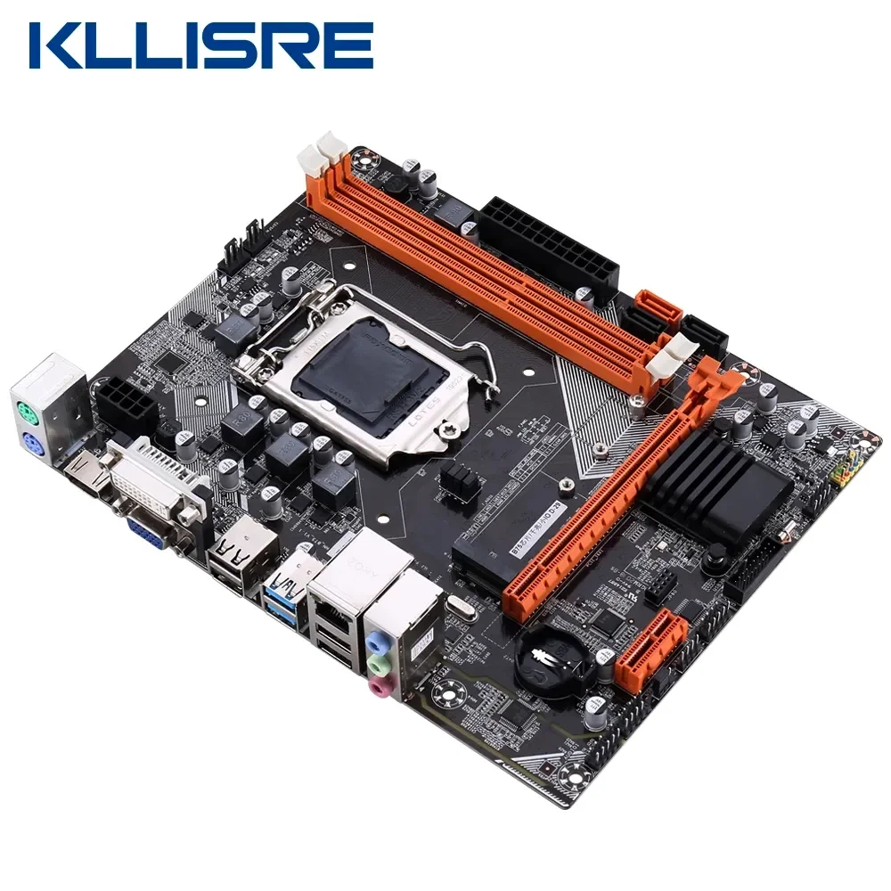 Computer Motherboard Set Kllisre B75 Kit with Core I5 3570 2 X 8GB = 16GB 1600MHz DDR3 Desktop Memory NVME M.2 USB3.0 SATA3