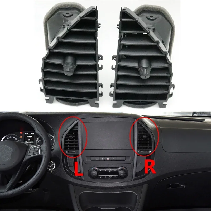 

Auto Front Center A/C Grille Vent Air Condition Outlet For Mercedes Benz Vito Metris V260 W447 W448 2015-2023