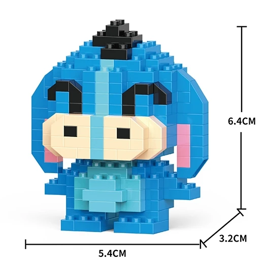 Disney Building blocks Stitch LinaBell for children's birthday gift anime character Princess Linabelle mini toy building blocks