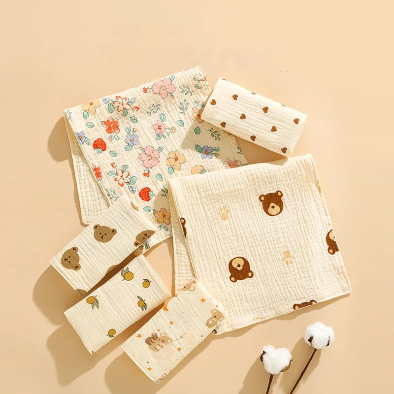 Long Burp Cloth Baby Kindergarten Face Towel Infant Drooling Bibs Washcloth Cotton Muslin-Handkerchief Nursing Towel Baby Items