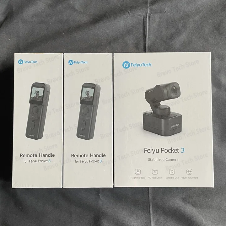Feiyutech-Feiyu Pocket 3軸スタビライザー付き取り外し可能カメラ 