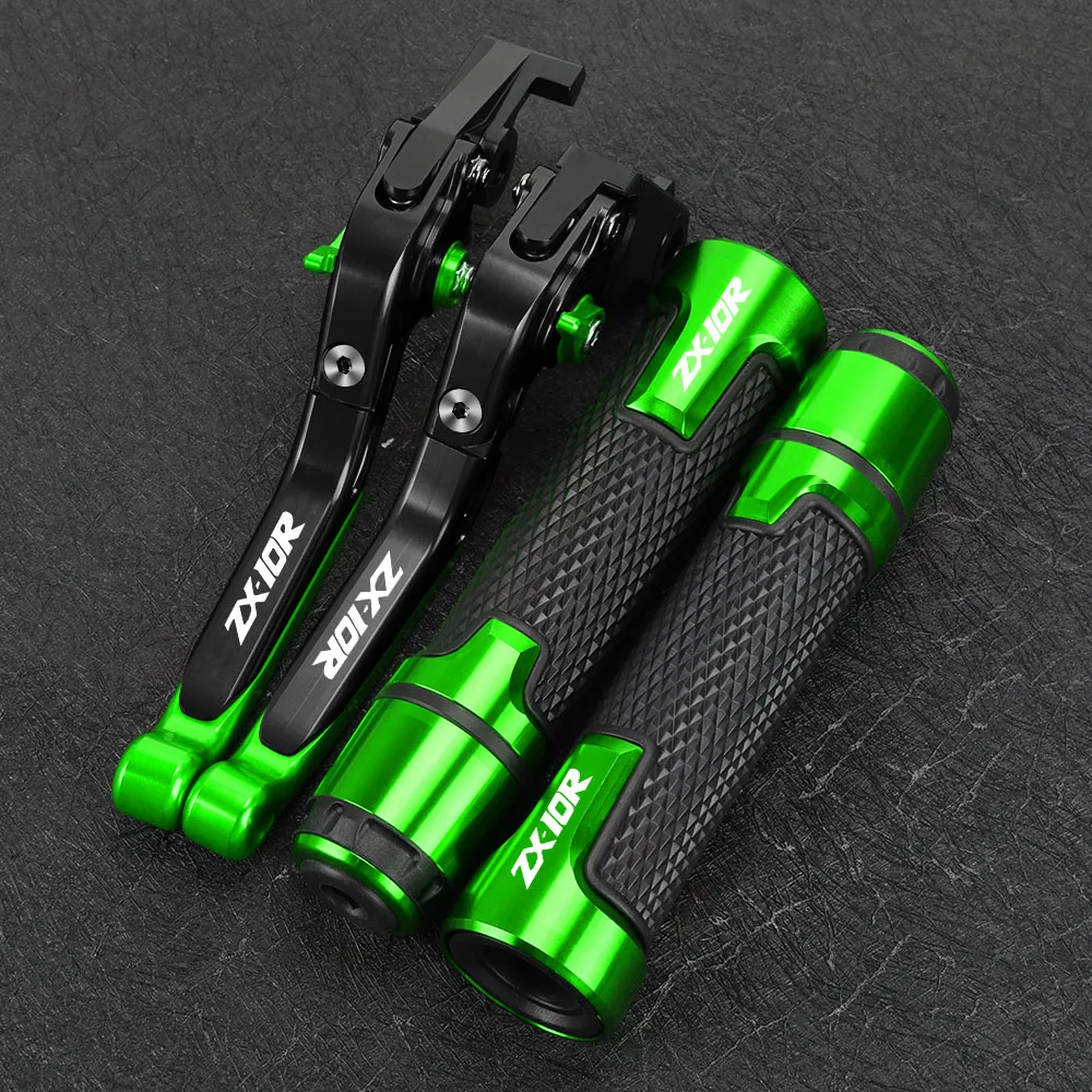 

Motorcycle Folding Extendable CNC Moto Adjustable Clutch Brake Levers Handbar Grips FOR KAWASAKI ZX10R ZX-10R 2006-2015