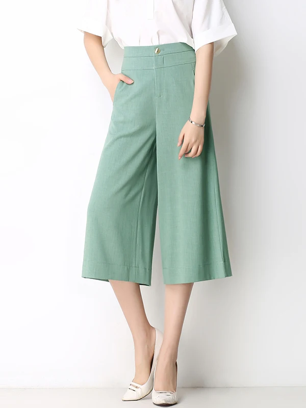 بنطلون حرير واسع فاخر