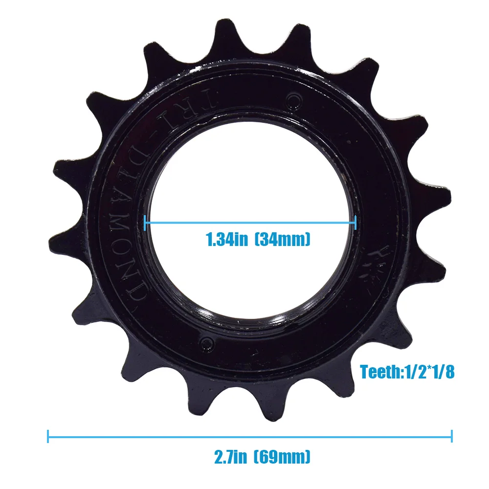 16T Freewheel Single Speed 1/2*1/8 Sprocket Cogs bicycle sprocket gear bike sprocket For E-bike Use DRIFT MANIAC