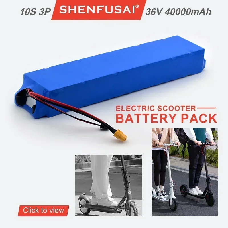 

Original lithium-ion rechargeable battery 10s3p 36V/500/750W, suitable for bicycles, Xiaomi scooters, motorcycles 40000mAh