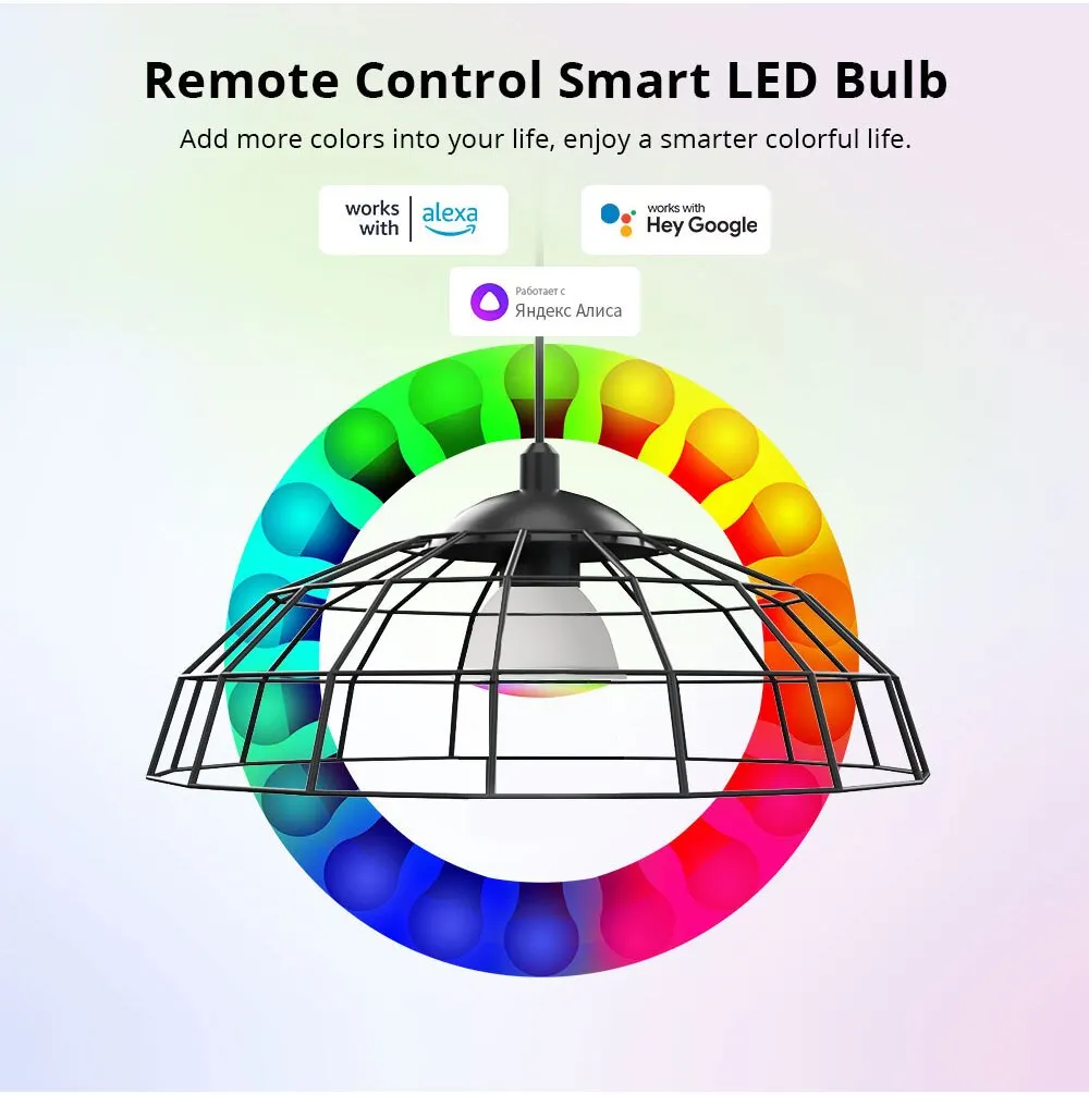GU10 WiFi Smart LED Bulb RGB CW White 5W Dimmable Lamps EWelink APP Control Ligh