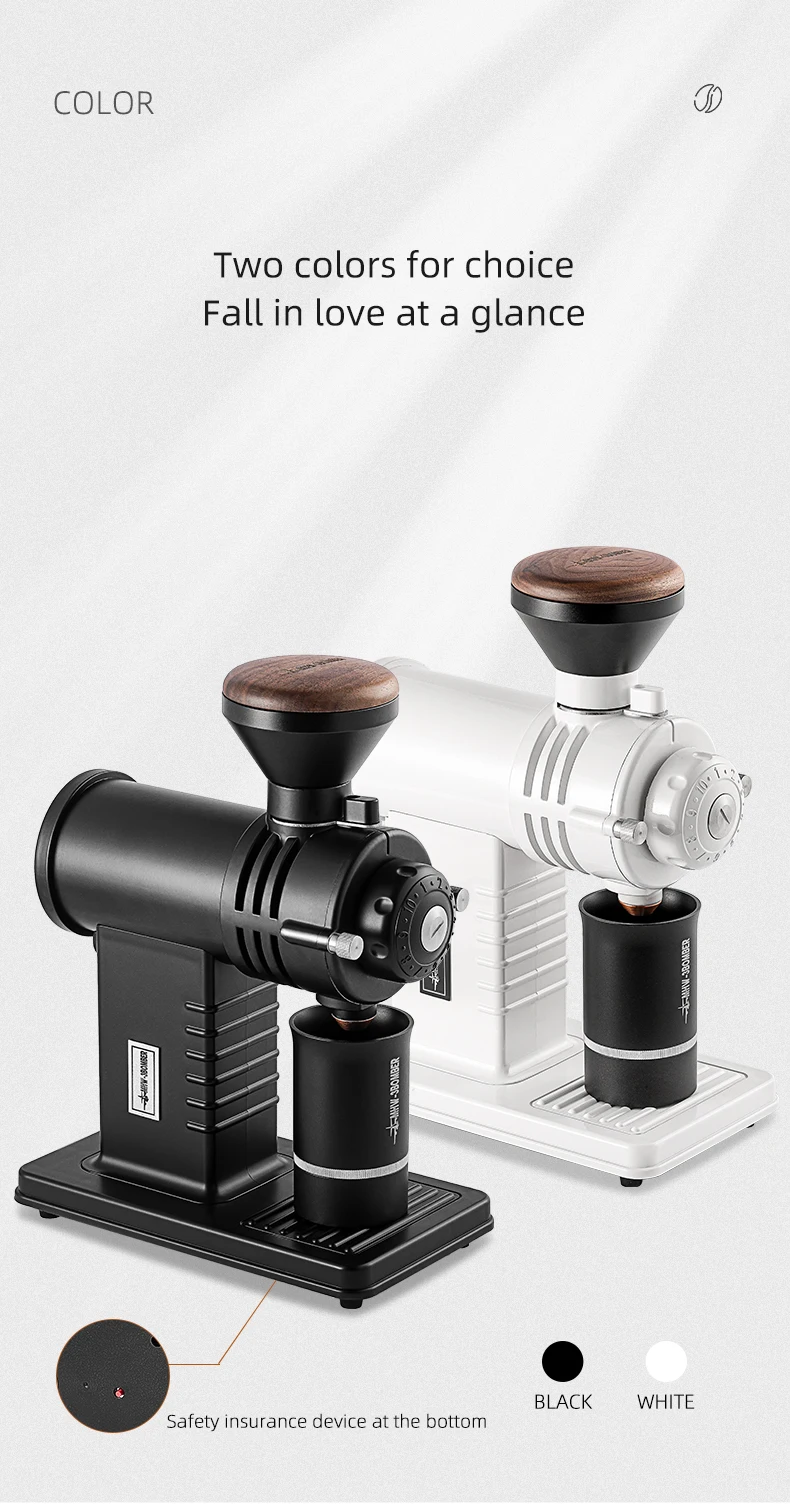 Description Picture 4 of itemMHW-3BOMBER Adjustable Electric Coffee Grinder 78mm Blades with Espresso Sifter Dosing Cup &amp Brush Set Coffee Bean Hopper