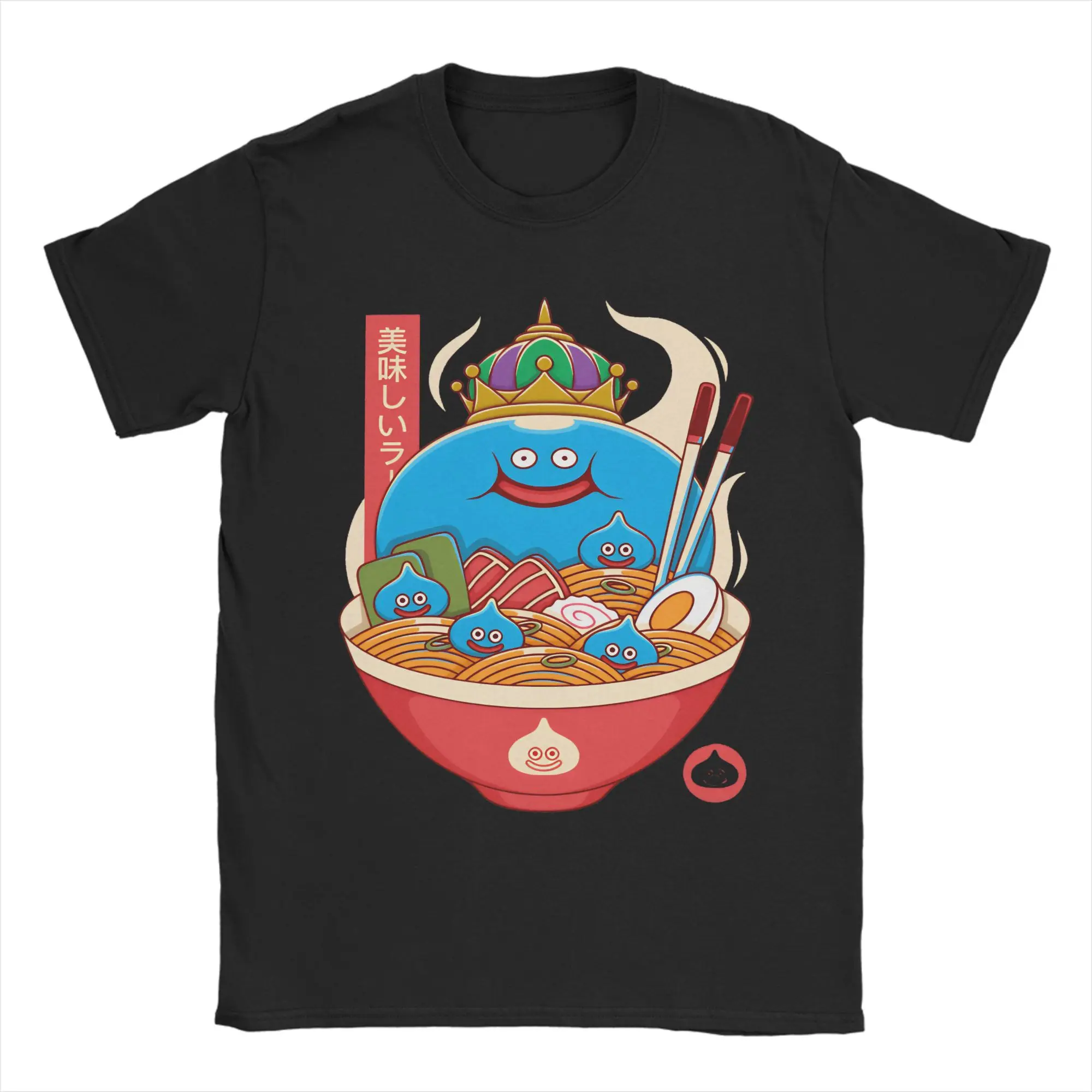 Harajuku T-Shirt Beach King Slime Ramen Anime Spiel Dragon Quest Hip Hop T-Shirts für Männer Y2K Basic Bestseller Kurzarm-Oberteile