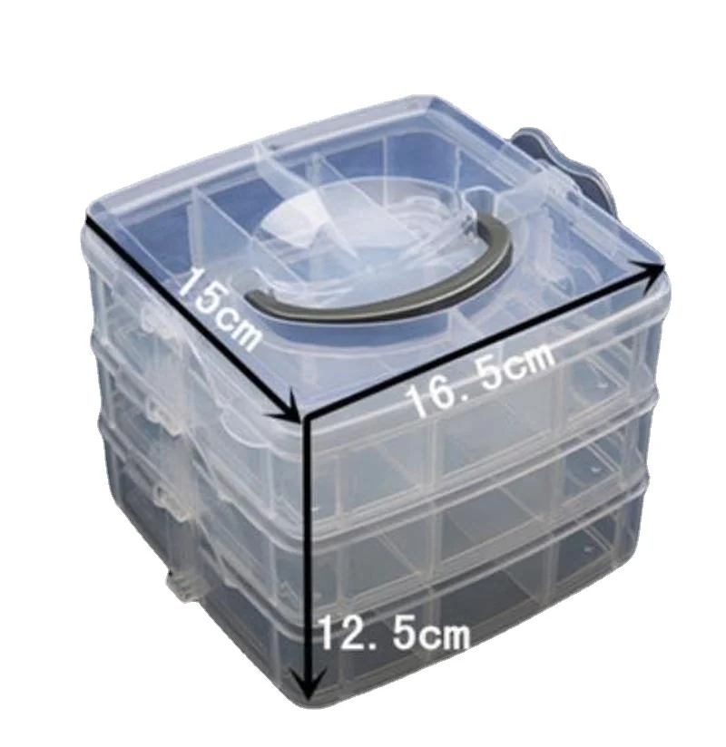 Building Blocks Children's Toy storage Box Plastic Transparent Jewelry Organizer Scrapbooking Storage Box For Tools mx92710 images - 6