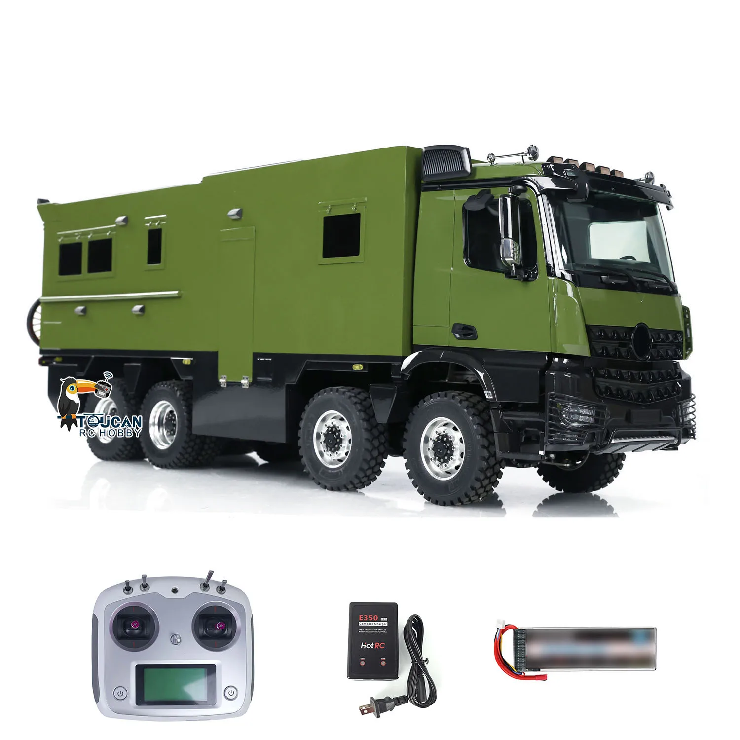 Gift 1/14 RTR RC Recreational Vehicles Remote Control Touring Car Sound Light Smoking TOUCAN Finished Truck Outdoor Toy THZH1739 2