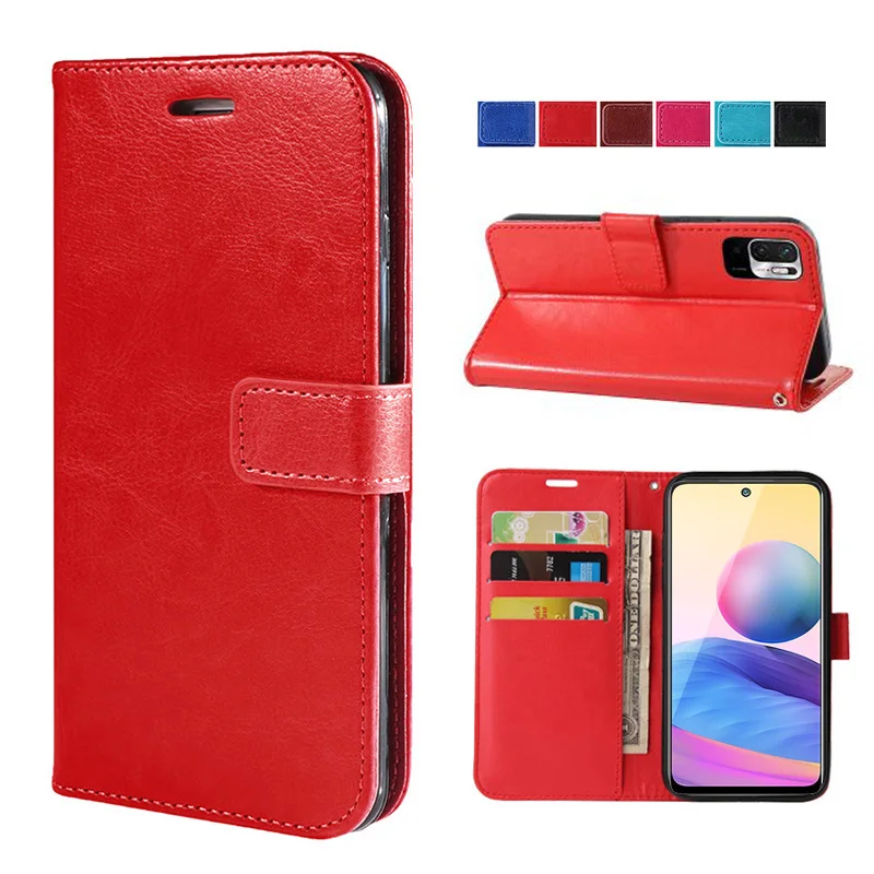 Классический чехол-кошелек для Xiaomi Redmi Note 11 10 9 Pro Max Note11 + 5G 11S 8 7 6 5 5A 4 4X Магнитный
