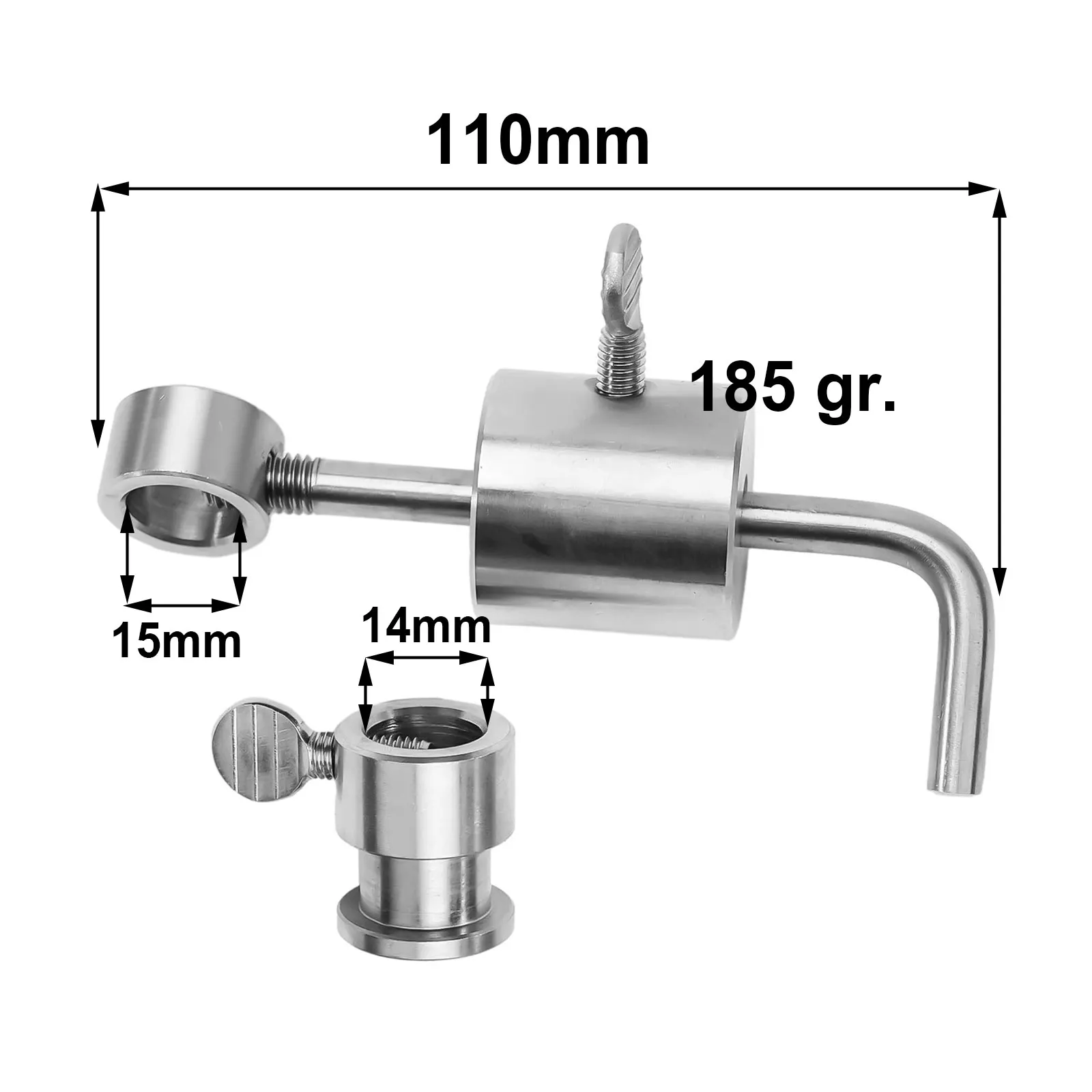 

L-shaped Bar Weight Balancer BBQ Oven Balance Skewer Limiter Rotisserie Roast Chicken Stainless Steel High Quality