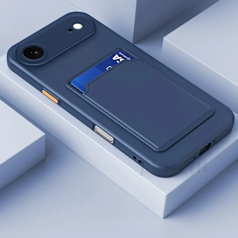 Shockproof Silicone Card Holder Wallet Phone Case - Soft and Durable Protector Cover