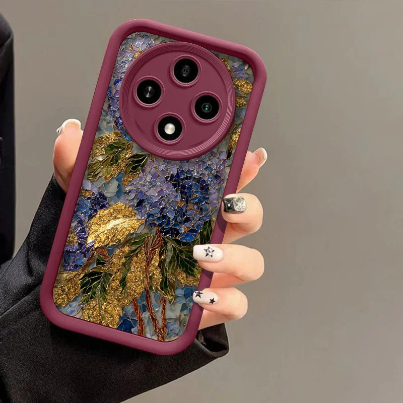 Creative Blue Hydrangea Floral Phone Case - Stylish Soft Cover