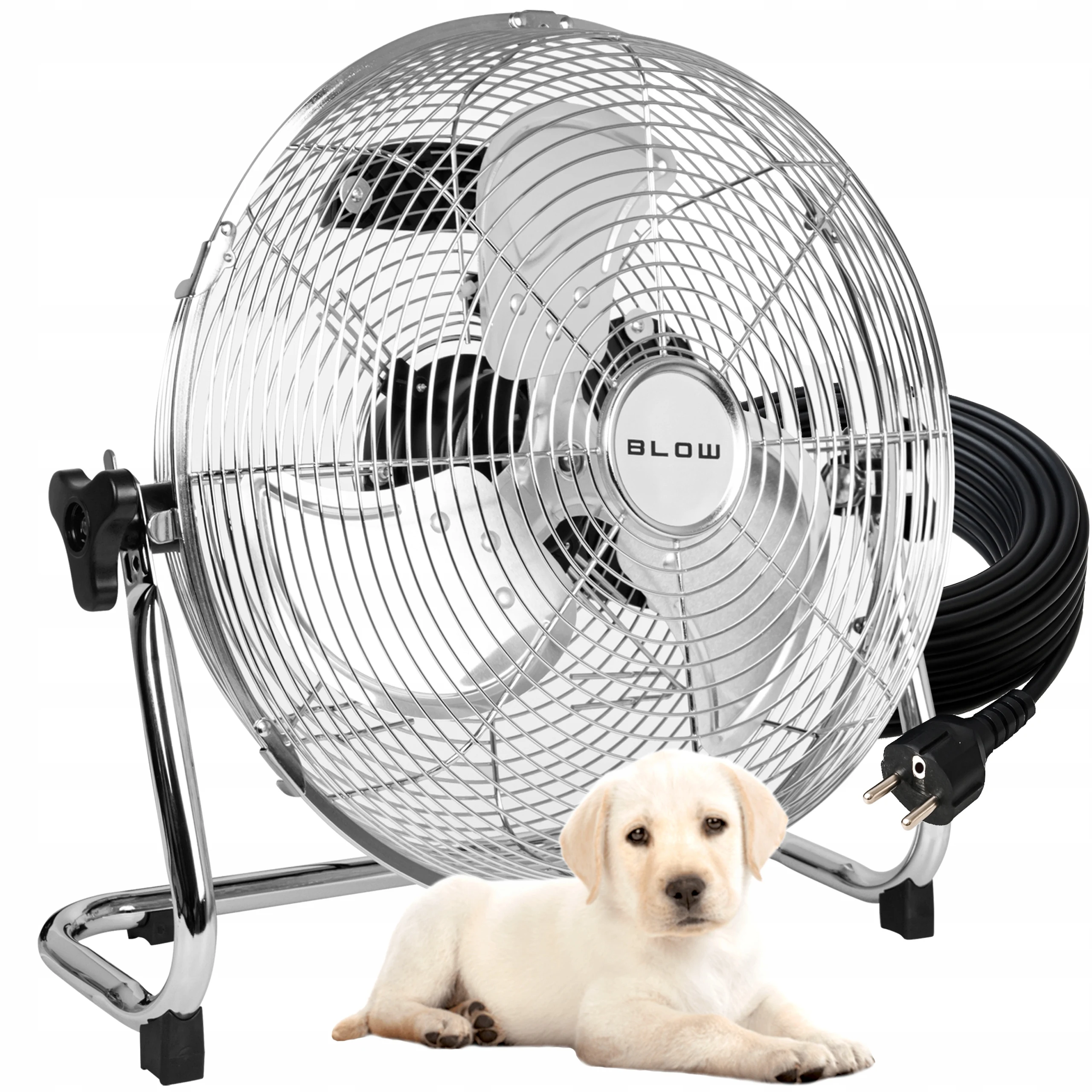 Wentylator wiatrak cyrkulator podłogowy mocny cichy 70w 3 tryby metal 30cm z Polski za $34.49 / ~133zł