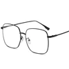 Big Frame Square Myopia Lens Women Diopter Eyeglasses Metal Pink Frame Nearsighted Glasses Prescription 0 -0.5 -0.75 To -4.0 3