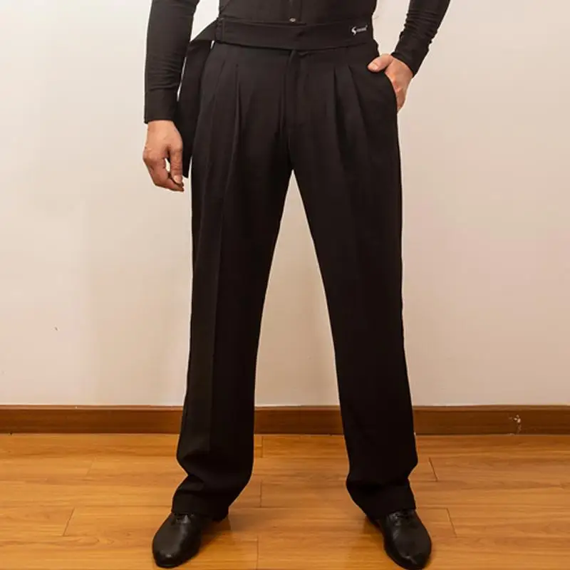 Dance Pants Men Frenum Latin Dance Pants for Ballroom Dance