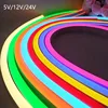 5V 12V 24V Led Neon Strip Light 6mm Narrow Rope Flex Tape Silicon Tube Bar Waterproof DIY Sign Red Green Blue Yellow Pink White 1