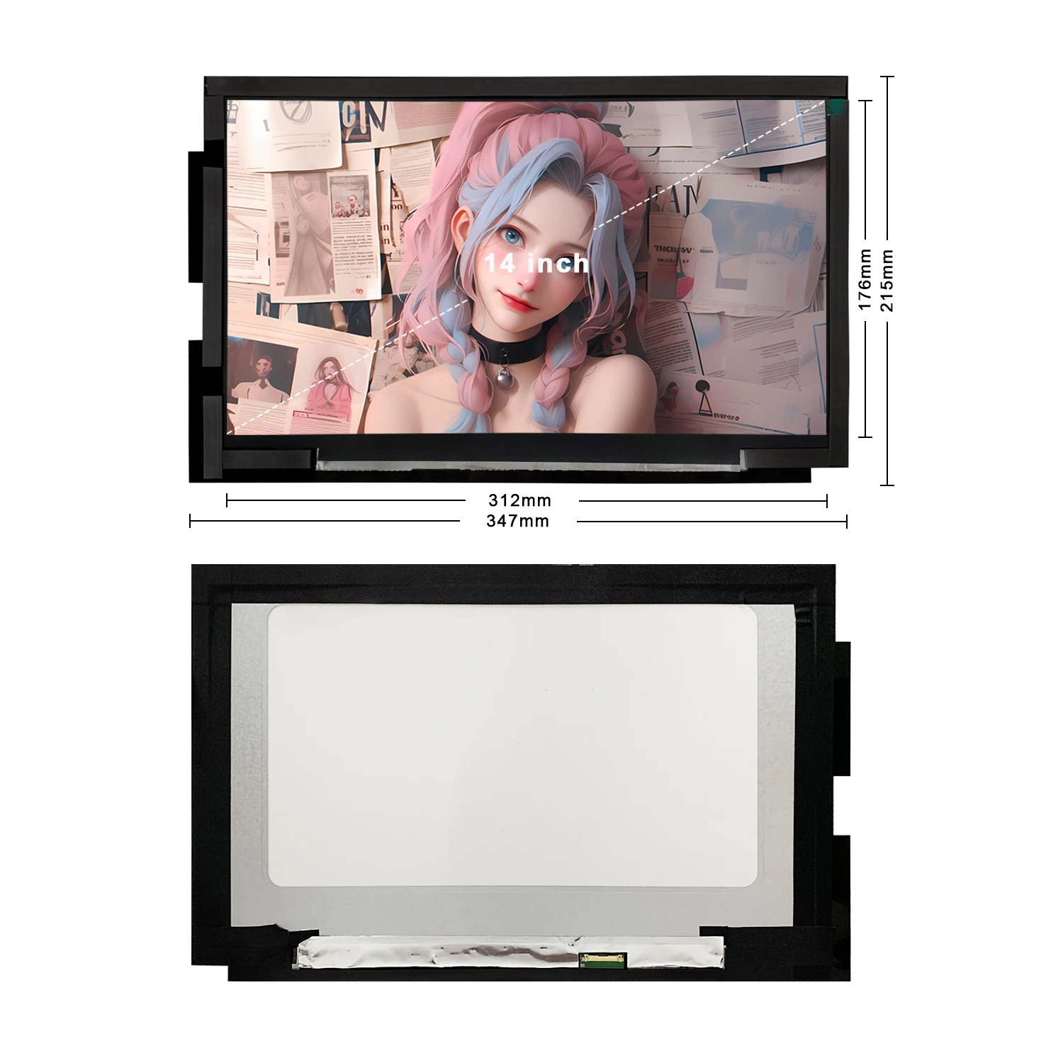 Wisecoco Lianli O11 ̳ ̴ ̽ ޴ , 14 ġ, 1920x1080, HD IPS, 2K LCD ӿ CPU GPU  ÷